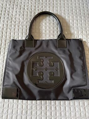 Tory Burch Black Ella Nylon Tote